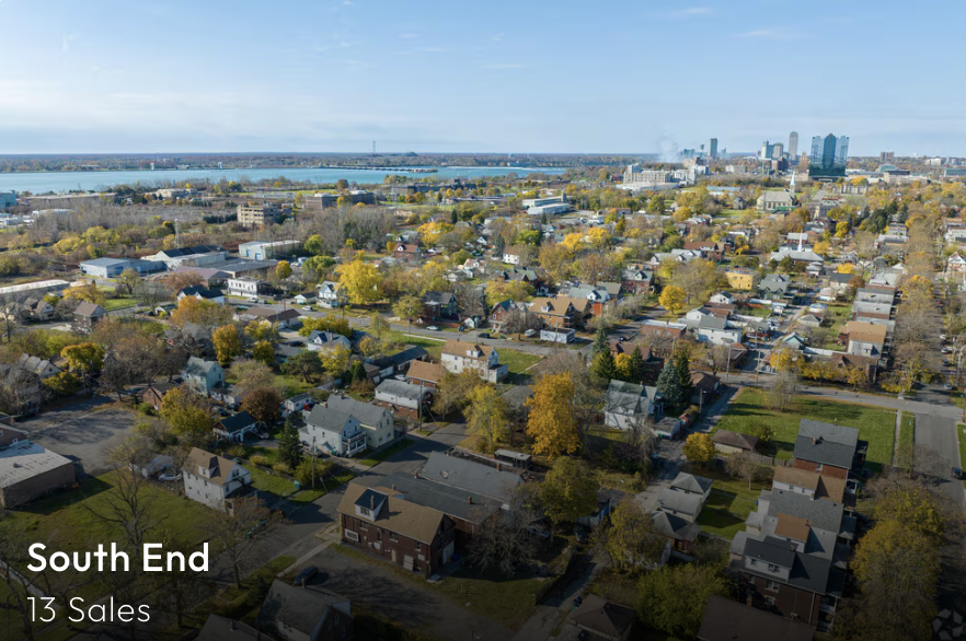 South End neighborhood in Niagara Falls, NY, showcasing homes sold by real estate broker David Pascucci.